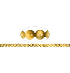 Heilstein & Edelstein-Strang - Kugeln, Tigerauge (gelb), 08mm