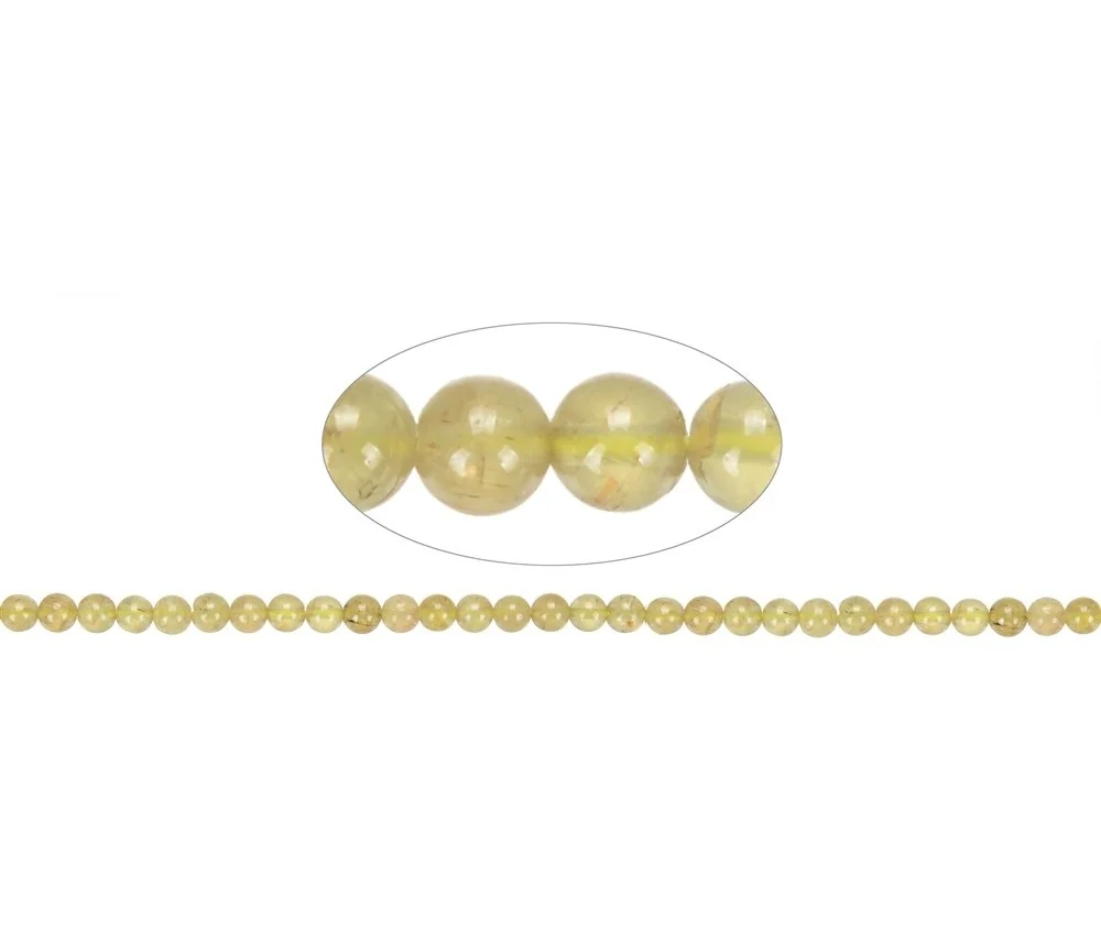 Heilstein & Edelstein-Strang - Kugeln, Apatit (gelb), 04mm