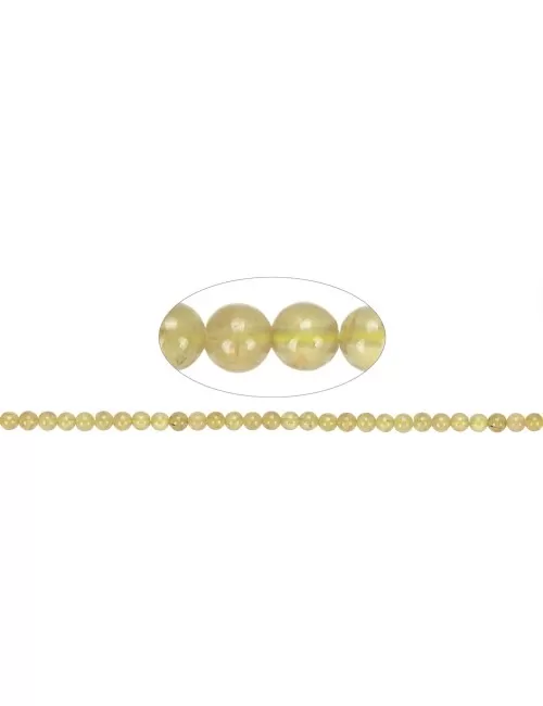 Heilstein & Edelstein-Strang - Kugeln, Apatit (gelb), 04mm