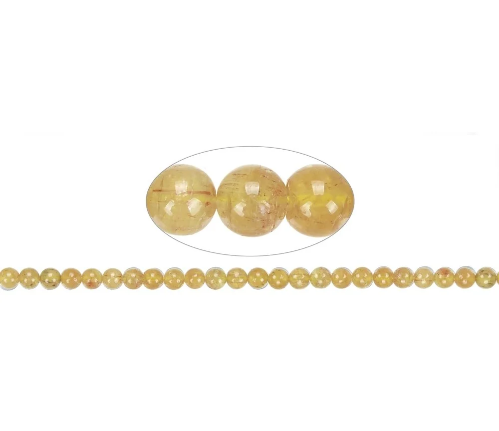 Heilstein & Edelstein-Strang - Kugeln, Apatit (gelb), 08mm