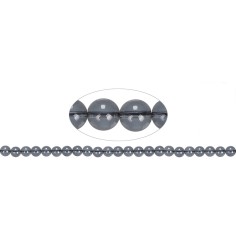 Heilstein & Edelstein-Strang - Kugeln, Silber-Auraquarz, 08mm