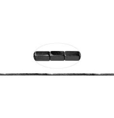 Heilstein & Edelstein-Strang - Quader, Hämatin, 04 x 02 x 02mm- 3er Pack