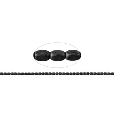 Heilstein & Edelstein-Strang - Quader gerundet, Hämatin, matt, 05 x 03mm- 3er Pack