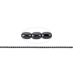 Heilstein & Edelstein-Strang - Quader gerundet, Hämatin, 05 x 03mm- 3er Pack