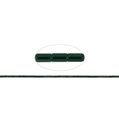 Heilstein & Edelstein-Strang - Zylinder, Hämatin blau-grün (gef.), 05 x 03mm- 3er Pack