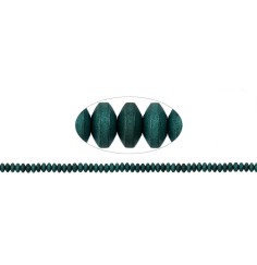 Heilstein & Edelstein-Strang - Button, Hämatin blau-grün (gef.) matt, 02 x 04mm- 3er Pack