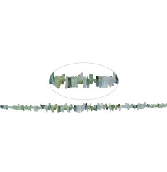 Heilstein & Edelstein-Strang - Turmalin grün Unikat -002