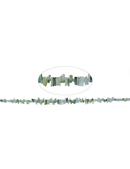 Heilstein & Edelstein-Strang - Turmalin grün Unikat -002