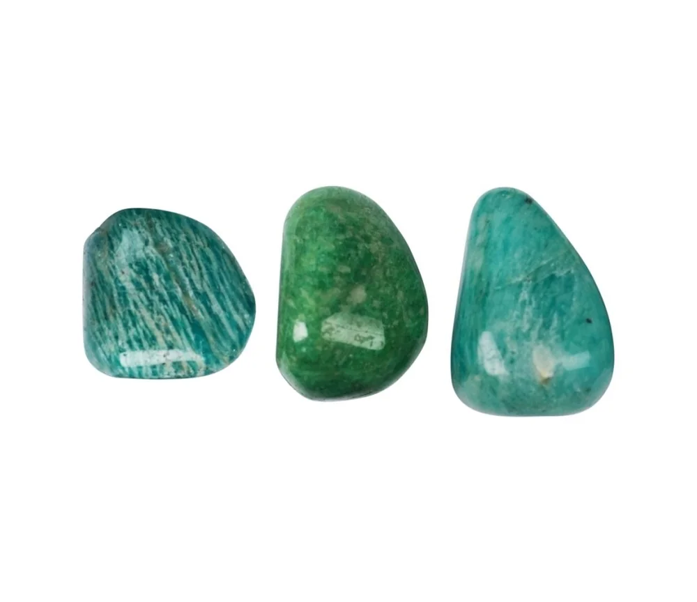 Trommelsteine - Amazonit - dunkel- 1,5 - 2,0cm - M - 500gr Beutel