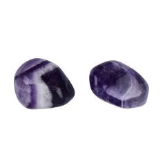 Trommelsteine - Amethyst - Chevron, rund- 2,0 - 3,5cm - L - 500gr Beutel
