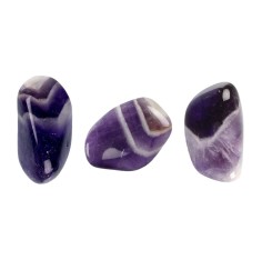Trommelsteine - Amethyst - Chevron, rund- 2,0 - 2,5cm - M - 500gr Beutel