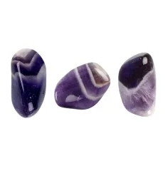 Trommelsteine - Amethyst - Chevron, rund- 2,0 - 2,5cm - M - 500gr Beutel