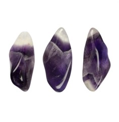 Trommelsteine - Amethyst - Chevron, lang- 2,5 - 3,5cm - M - 500gr Beutel