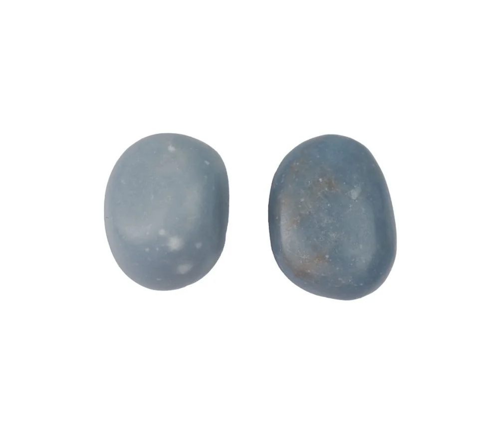 Trommelsteine - Angelit - Anhydrit- 2,5 - 3,2cm - L - 500gr Beutel