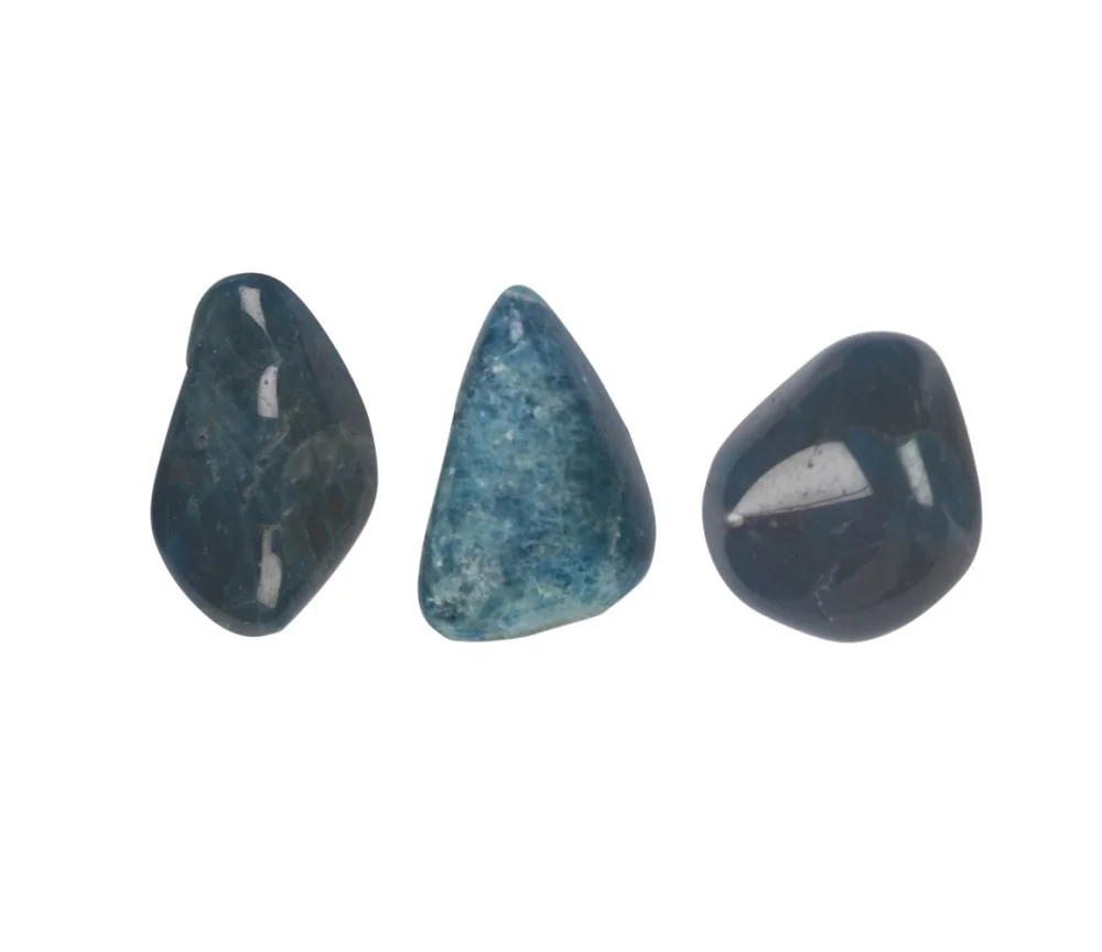 Trommelsteine - Apatit extra - stab.- 2,5 - 3,0cm - M - 500gr Beutel