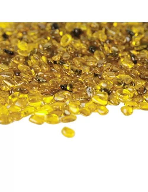 Trommelsteine - Bernstein - gelb- 0,3 - 0,5cm - B3 - 500gr Beutel