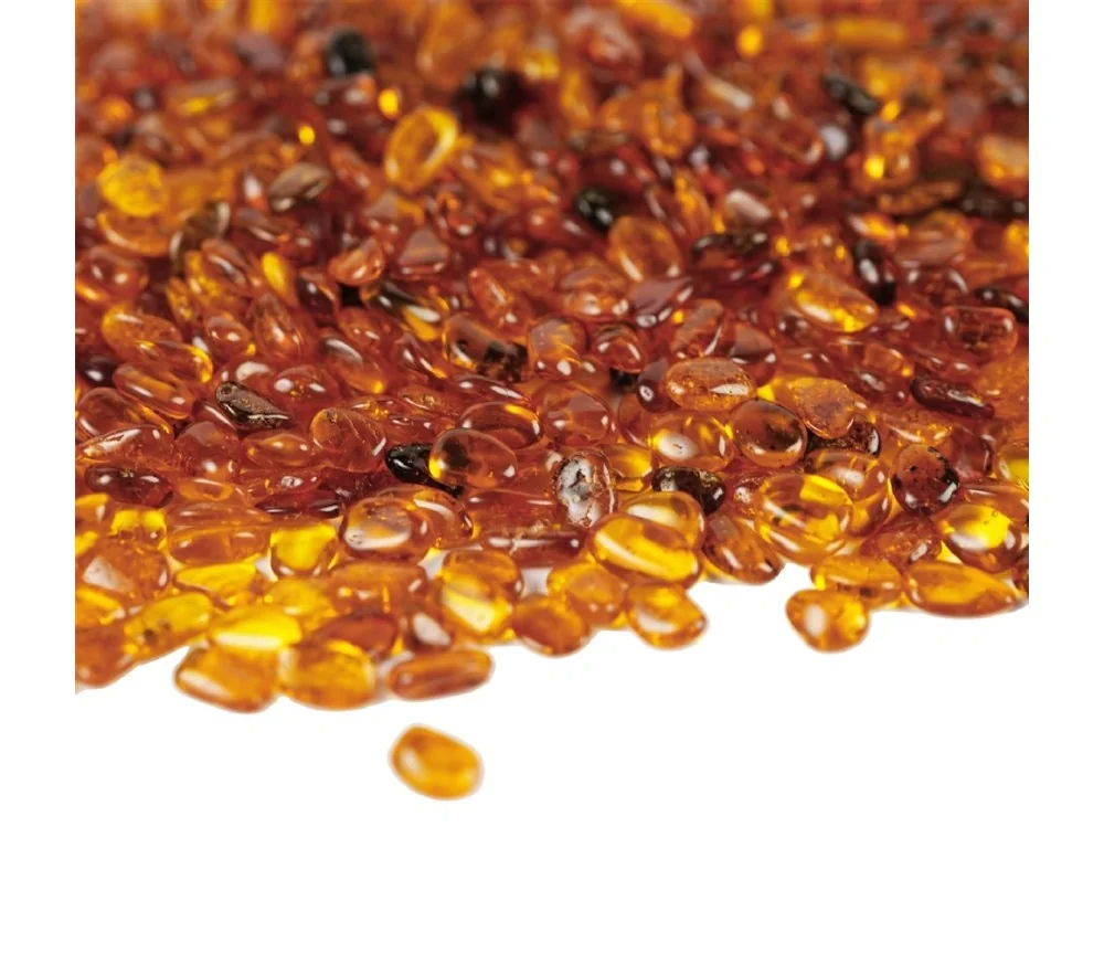 Trommelsteine - Bernstein - cognac- 0,3 - 0,5cm - B3 - 500gr Beutel