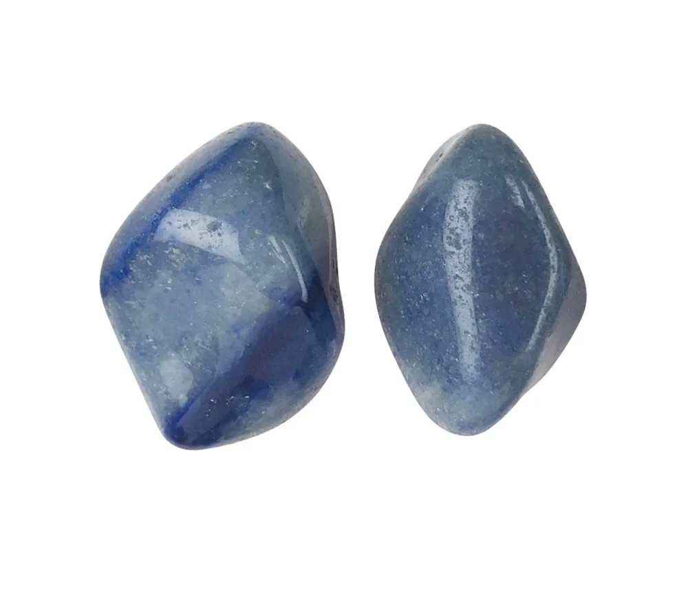 Trommelsteine - Blauquarz, 2,5 - 3,0cm - L - 500gr Beutel