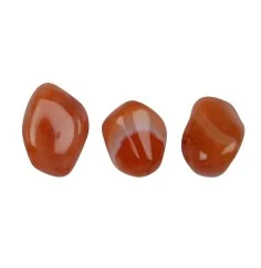 Trommelsteine - Carneol - gebändert- 1,8 - 2,8cm - M - 500gr Beutel