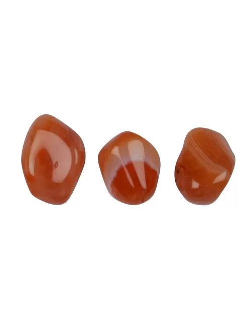 Trommelsteine - Carneol - gebändert- 1,8 - 2,8cm - M - 500gr Beutel