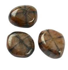 Trommelsteine - Chiastolith - Andalusit- 3,0 - 4,0cm - XL - 500gr Beutel