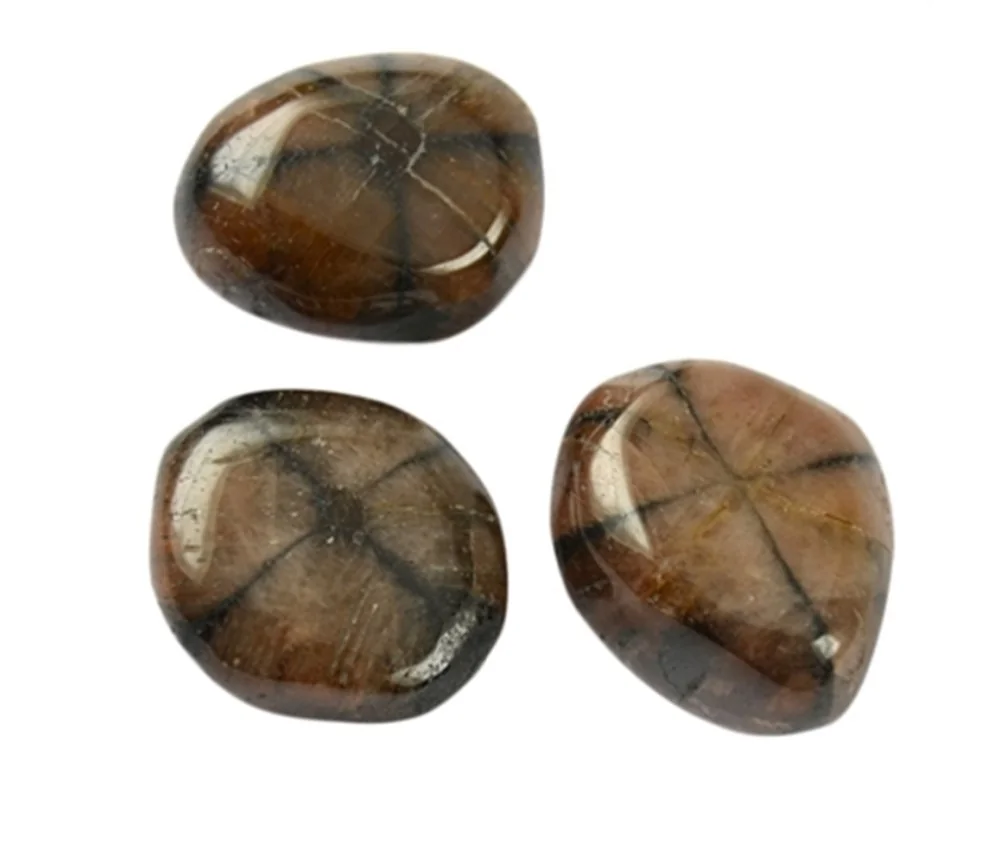 Trommelsteine - Chiastolith - Andalusit- 3,0 - 4,0cm - XL - 500gr Beutel