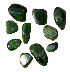 Trommelsteine - Chromdiopsid, 1,0 - 2,5cm - gemischte Größen - 500gr Beutel