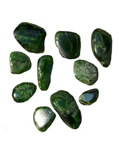 Trommelsteine - Chromdiopsid