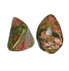 Trommelsteine - Unakit, 2,5 - 3,5cm - L - 500gr Beutel