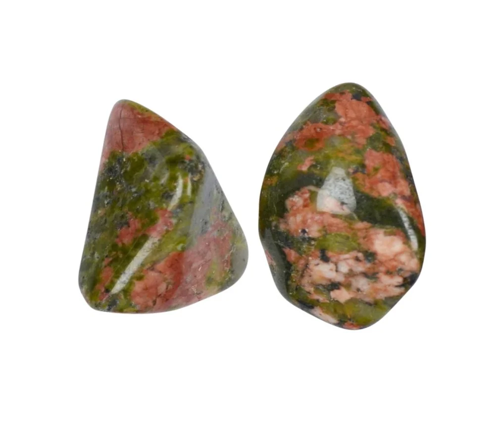 Trommelsteine - Unakit, 2,5 - 3,5cm - L - 500gr Beutel