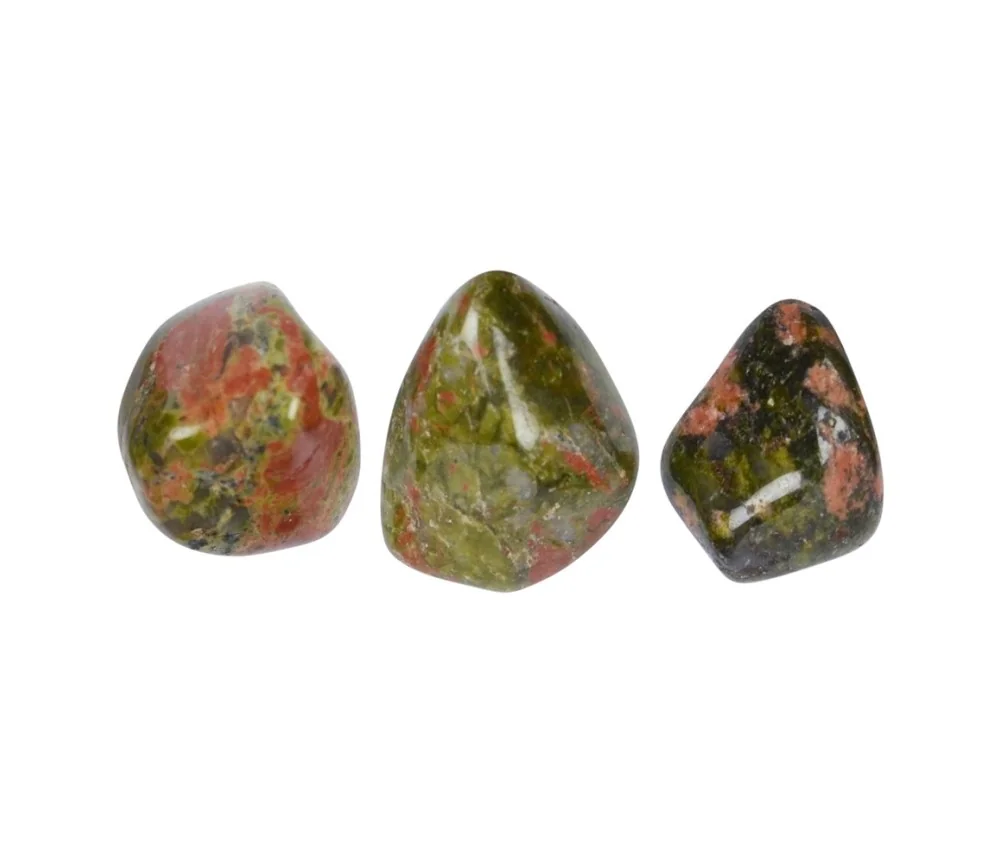 Trommelsteine - Unakit, 1,8 - 3,3cm - M - 500gr Beutel