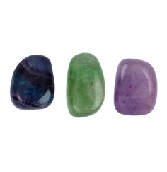 Trommelsteine - Fluorit A, 1,5 - 2,5cm - M - 500gr Beutel