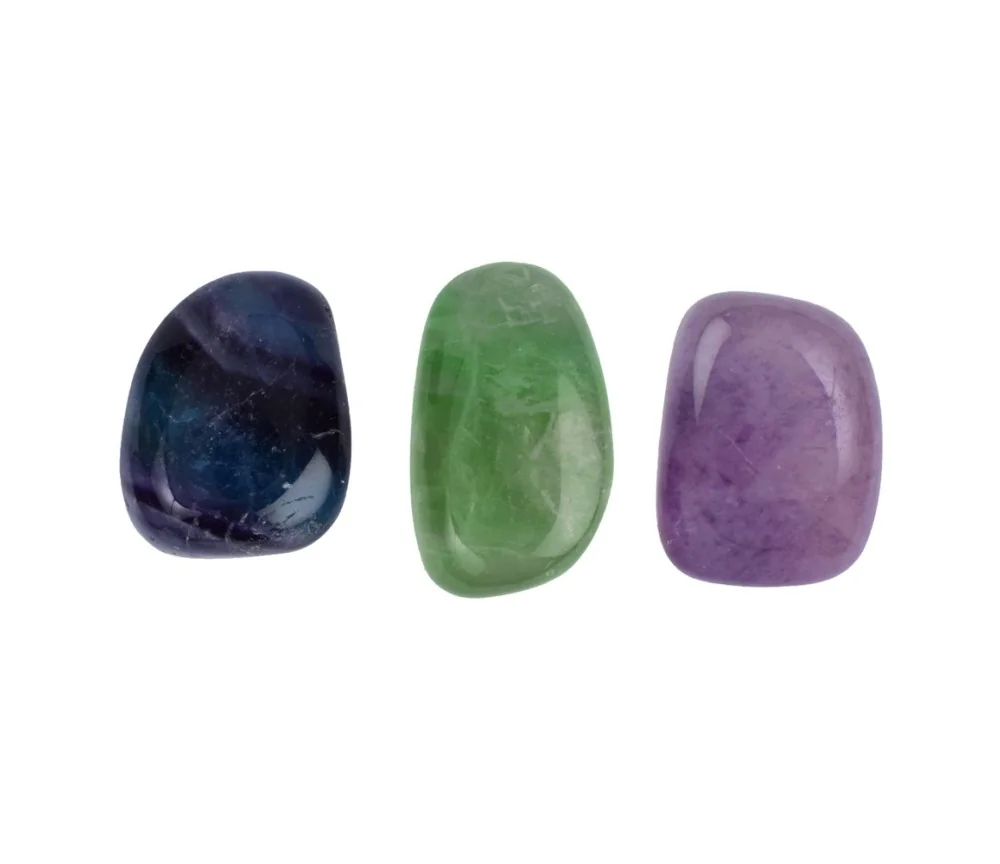 Trommelsteine - Fluorit A, 1,5 - 2,5cm - M - 500gr Beutel