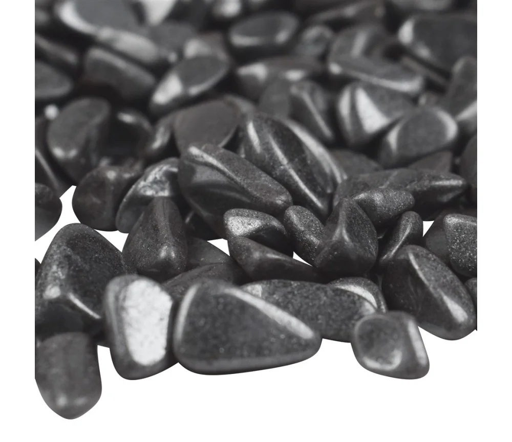 Trommelsteine - Hämatit - natur Ladesteine , 0,8 - 1,5cm - 1Kg Beutel