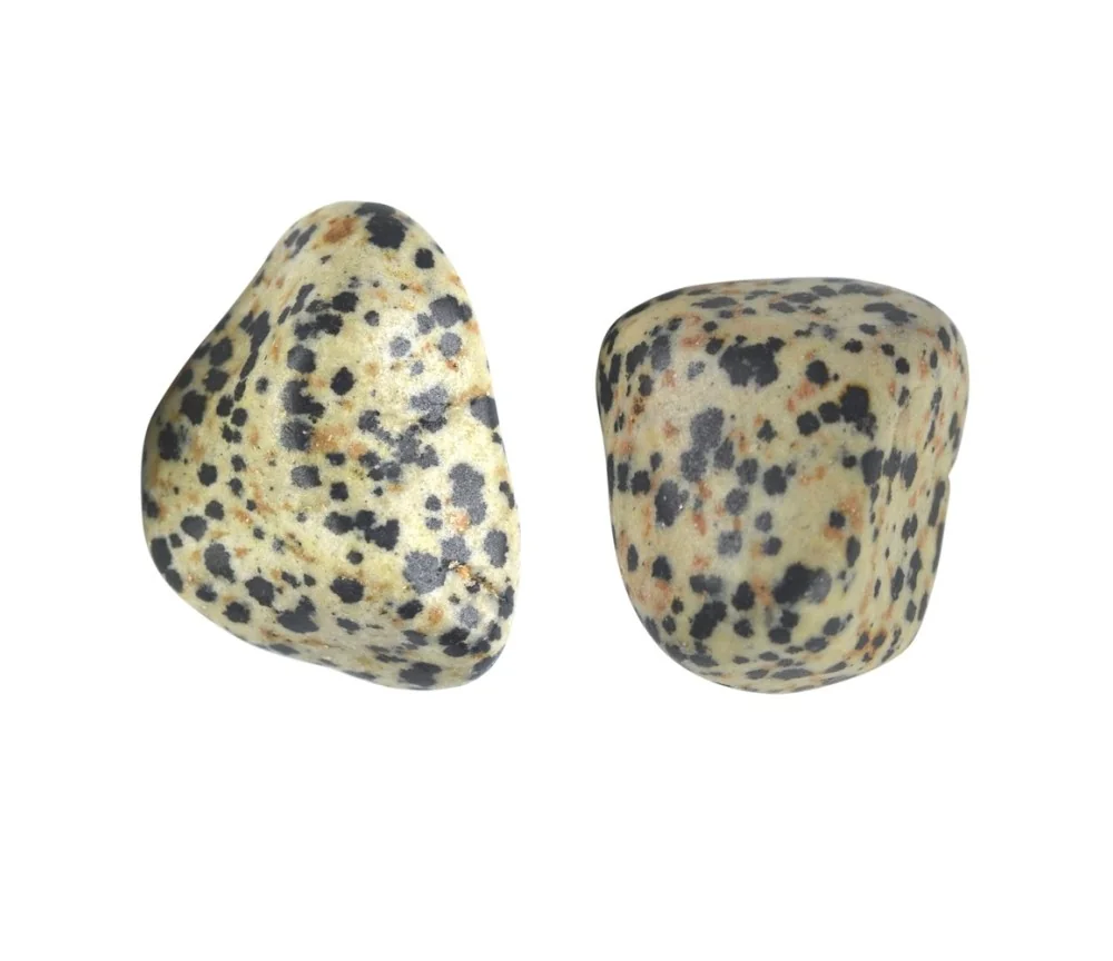 Trommelsteine - Dalmatinerstein, 2,5 - 3,0cm - L - 500gr Beutel