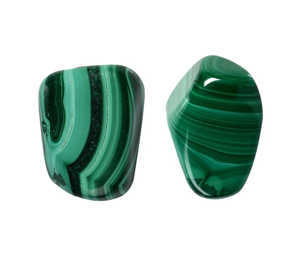 Trommelsteine - Malachit - stab.- 2,5 - 3,5cm - L - 500gr Beutel