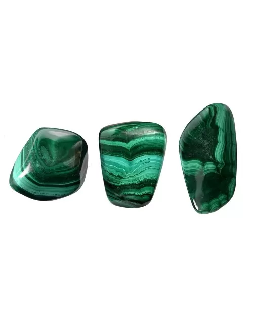 Trommelsteine - Malachit - stab.- 2