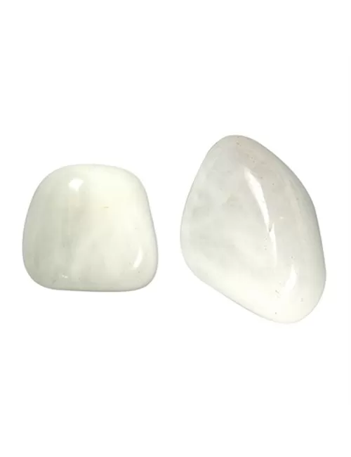 Trommelsteine - Schneequarz