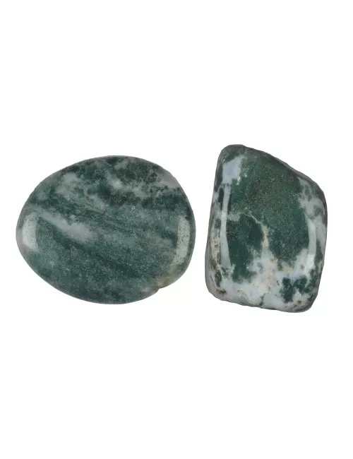 Trommelsteine - Moosachat