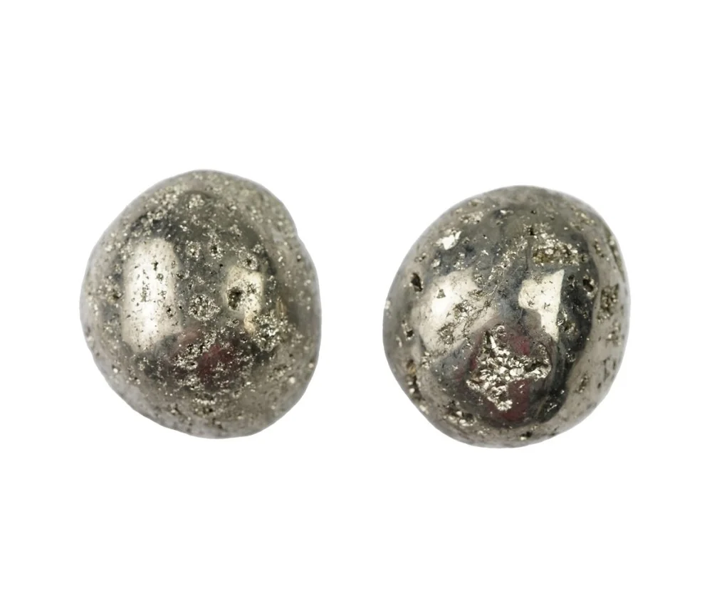 Trommelsteine - Pyrit mit Kristallen, 2,5 - 30cm - L - 500gr Beutel