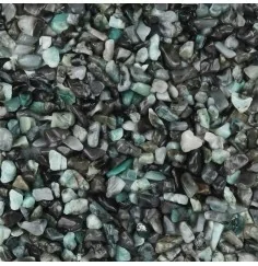 Trommelsteine - Smaragd in Matrix, 0,5 - 1,0cm - B2 - 500gr Beutel