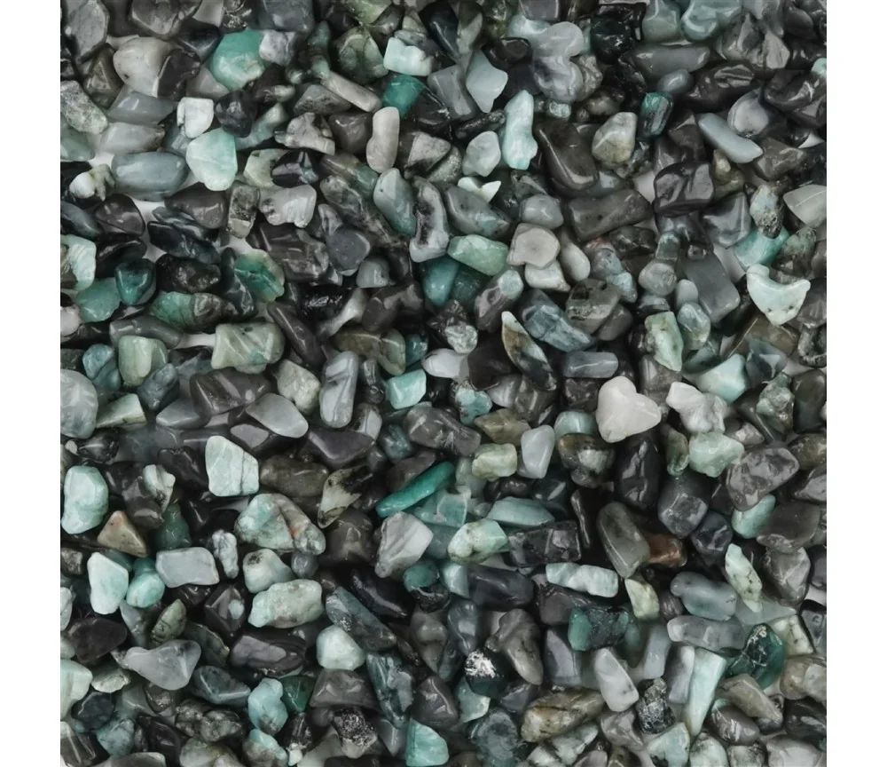 Trommelsteine - Smaragd in Matrix, 0,5 - 1,0cm - B2 - 500gr Beutel