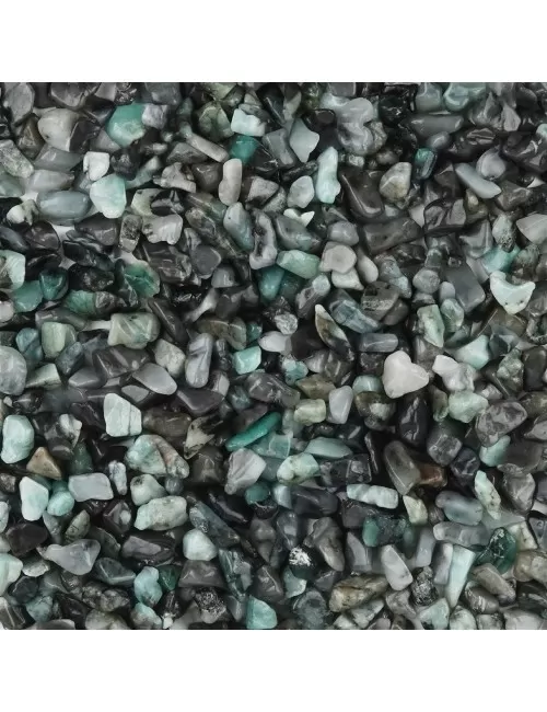 Trommelsteine - Smaragd in Matrix