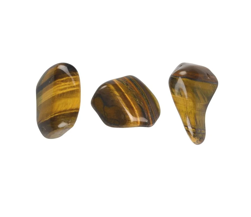 Trommelsteine - Tigerauge - gold- 2,0 - 2,5cm - M - 500gr Beutel