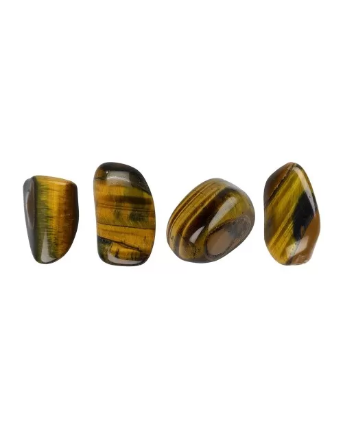 Trommelsteine - Tigerauge - gold- 1