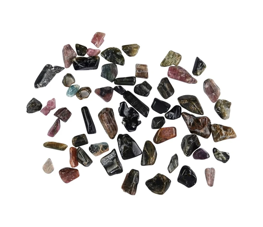 Trommelsteine - Turmalin - bunt- gemischte Größen - 500gr Beutel