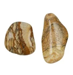 Trommelsteine - Jaspis - Landschaftsjaspis- 3,5 - 4,5cm - L - 500gr Beutel