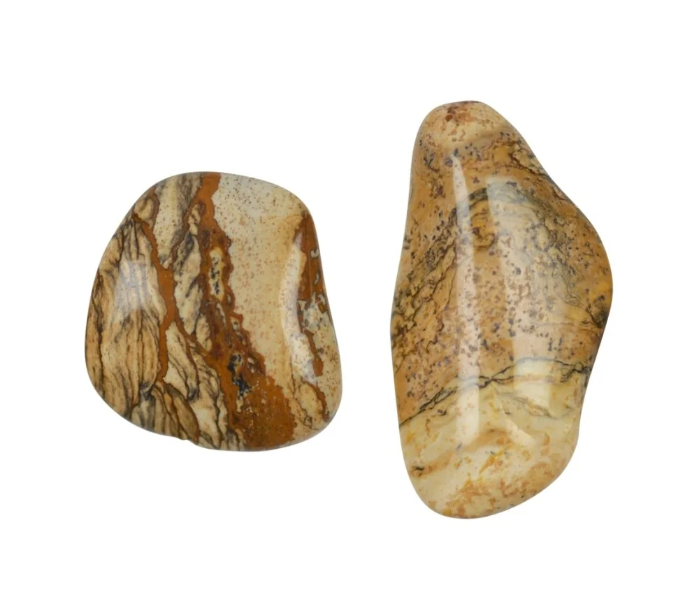 Trommelsteine - Jaspis - Landschaftsjaspis- 3,5 - 4,5cm - L - 500gr Beutel