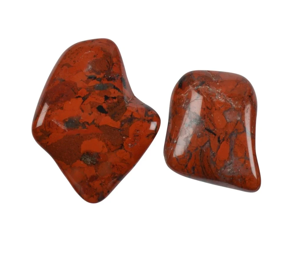 Trommelsteine - Jaspis - Brekzienjaspis- 2,5 - 4,0cm - L - 500gr Beutel