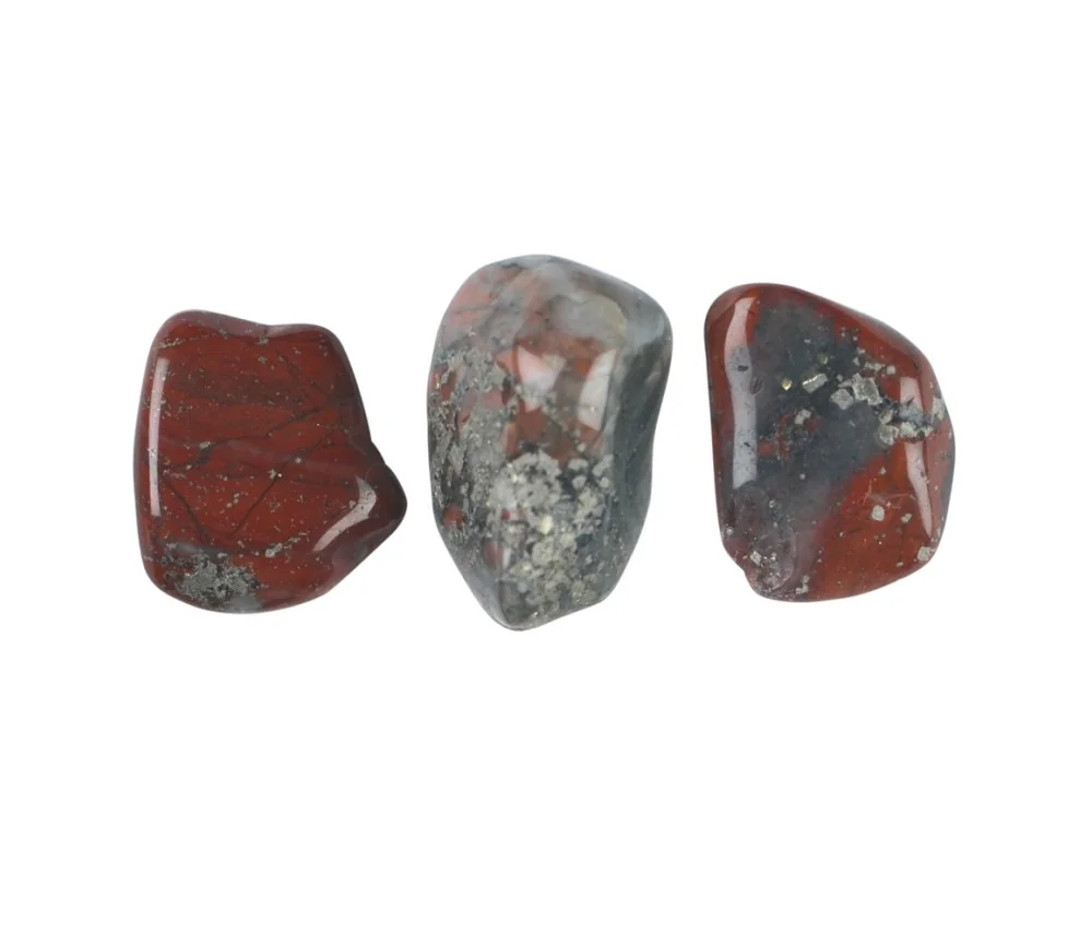 Trommelsteine - Jaspis - Pyritjaspis- 1,5 - 2,0cm - S - 500gr Beutel